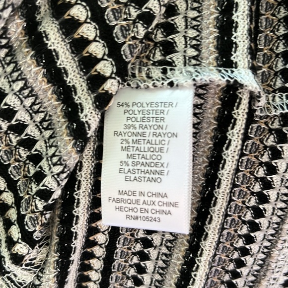 Bobeau Jacquard Stripe Knit Cardigan - Picture 9 of 9